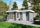 Fjordholz Gartenhaus Tobi 28 B mit 28mm Wandstärke und Echtglas Bild 2