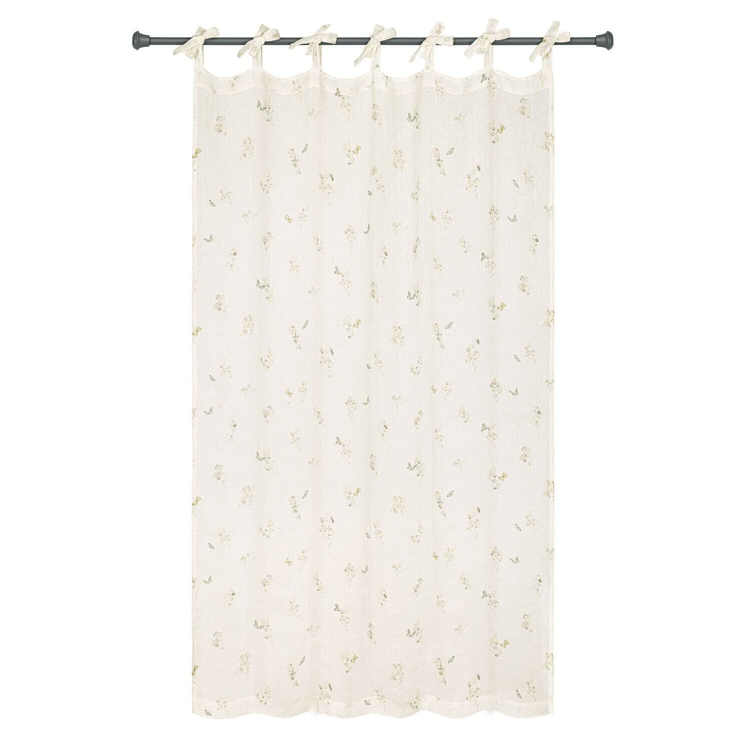 Mirabeau Gardine Salénaïs Leinen Bindebänder Beige/Bunt - Bild 2