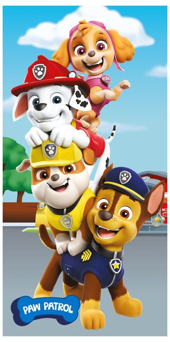 Jerry Fabrics Paw Patrol Handtuch Chase 70 x 140 cm Baumwolle