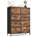 SONGMICS Kommode Schrank Aufbewahrungsschrank Stahl MDF Vliesstoff Schlafzimmer Bild 2