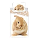Jerry Fabrics Bettwäsche Bunny Brown Baumwolle 140x200 cm Bild 2