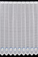 Gardinen Kranzusch Scheibengardine Transparent Blau/Gelb/Weiß Bild 2