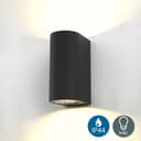 B.K.Licht Außen-Wandleuchte LED Volans Schwarz/Weiß IP44 Bild 2
