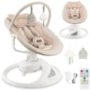 MoMi Babywippe Pearl 360° drehbar Bluetooth Beige Bild 2