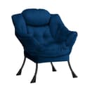 SKYMOVE Ohrensessel Relaxsessel mit Hocker Blau Ergonomisch Bild 2