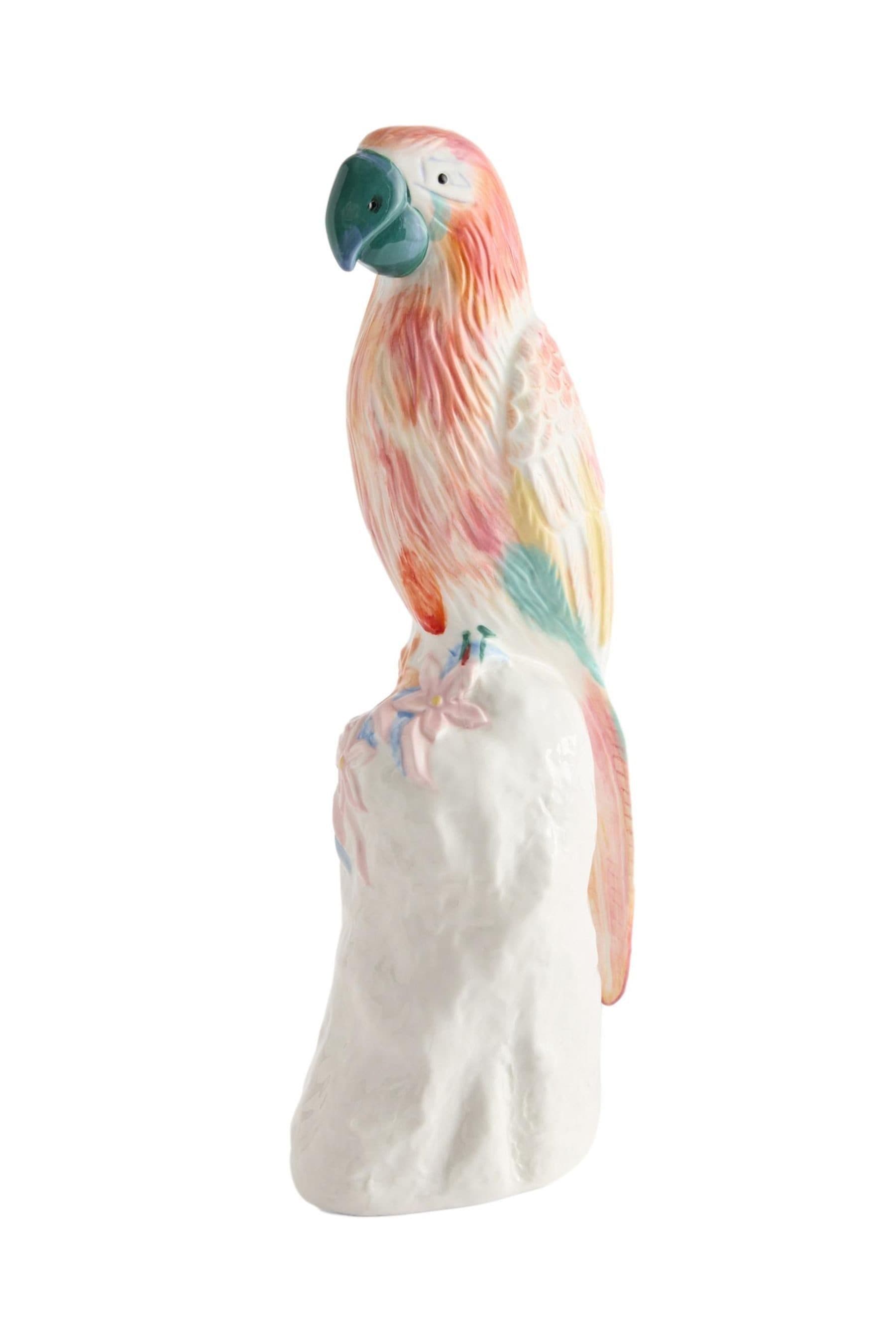 Next Dekoobjekt Handbemalte Papageien-Keramikfigur Bunt - Bild 2