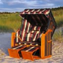 Swing&Harmonie Strandkorb XXL mit LED Beleuchtung und Solarmodul Bild 2