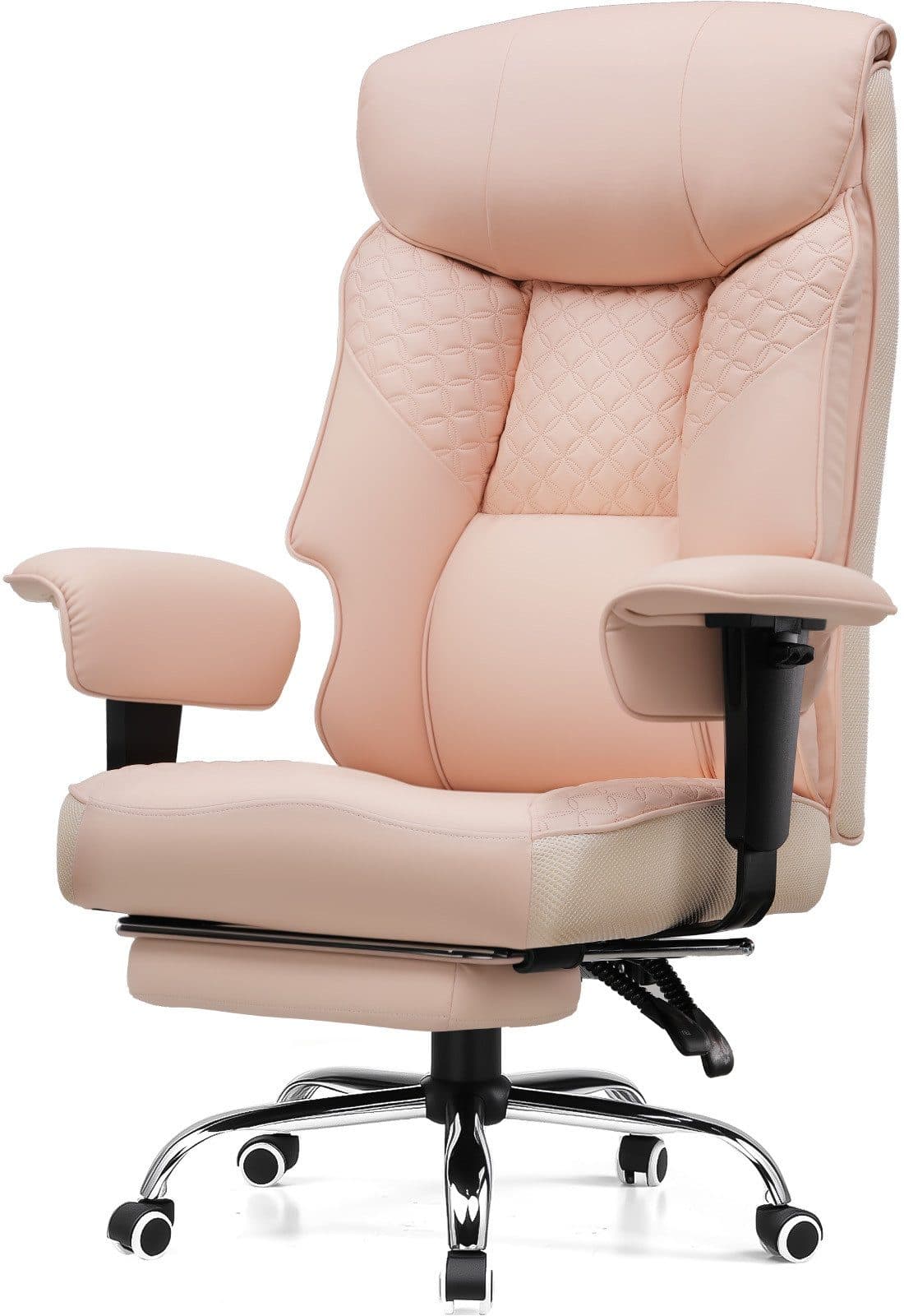 COMHOMA Bürostuhl Gaming Rosa Ergonomisch mit Fußstütze bis 180 kg - Bild 2
