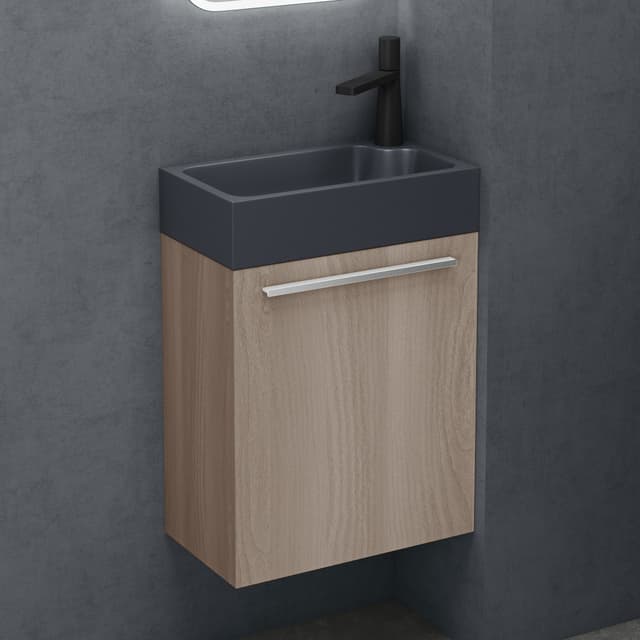 Badezimmerschrank mit Waschbeckenunterschrank - modernes Design