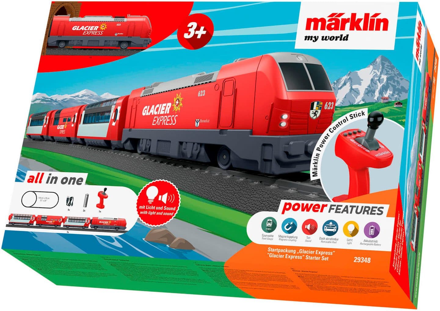 Märklin my world Startpackung Glacier Express 33-tlg. Spur H0 - Bild 2