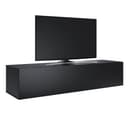 SONNI Lowboard 140/160/180 cm TV-Board Hängend Hochglanz Schwarz Bild 2