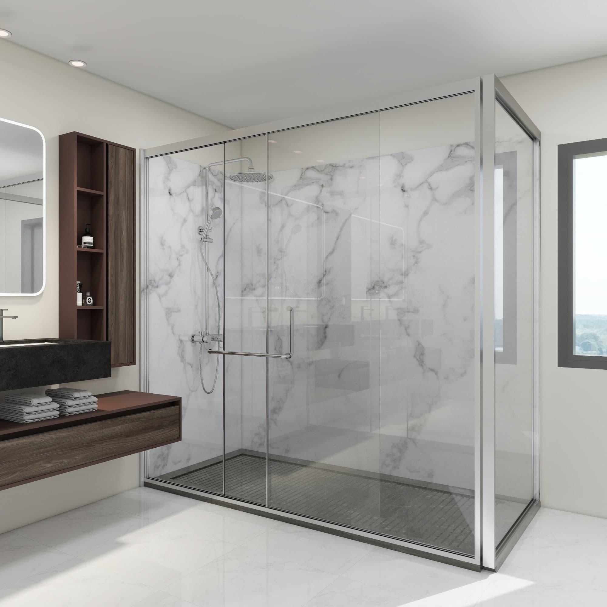 neu.haus Wandpaneel Set 16-tlg. White Marble Natursteinoptik - Bild 2