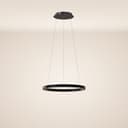 s.luce LED Ring Pendelleuchte Schwarz Dimmbar Aluminium Bild 2