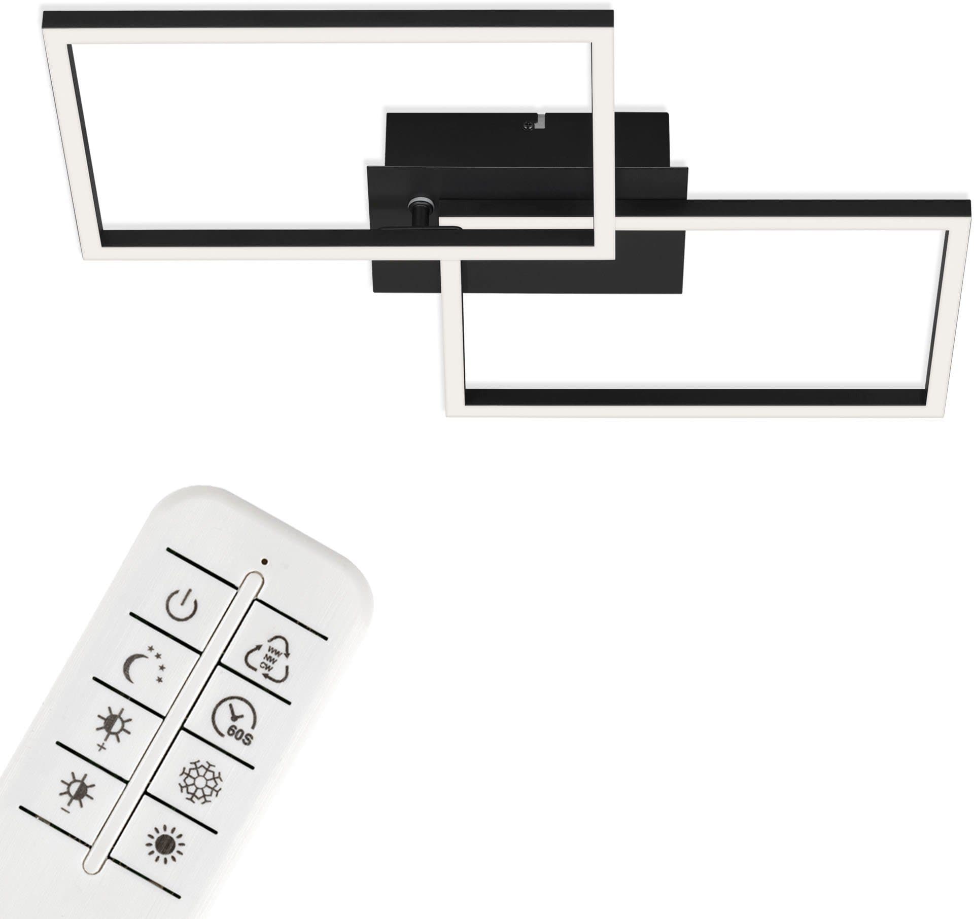 Briloner Leuchten LED Deckenleuchte FRAME CCT Schwarz/Weiß - Bild 2