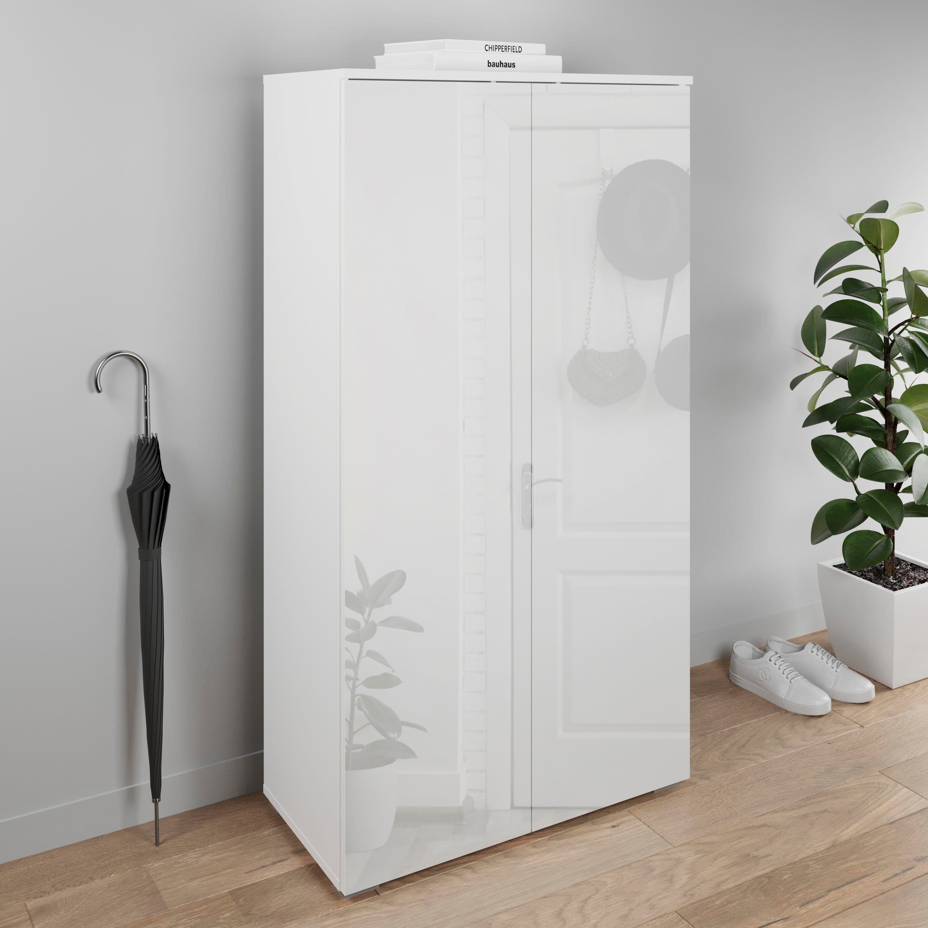 OTTO home Schuhschrank Paris Weiß Matt Grifflos Push-to-Open - Bild 2