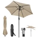 Sekey Sonnenschirm 220 cm Windfest UV-Schutz 50+ Bild 2