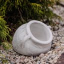 gartendekoparadies.de Pflanzkübel Amphore Grau Beton Frostsicher Bild 2