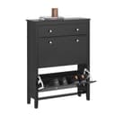 SoBuy Schuhschrank FSR89 Schwarz mit Schublade Bild 2