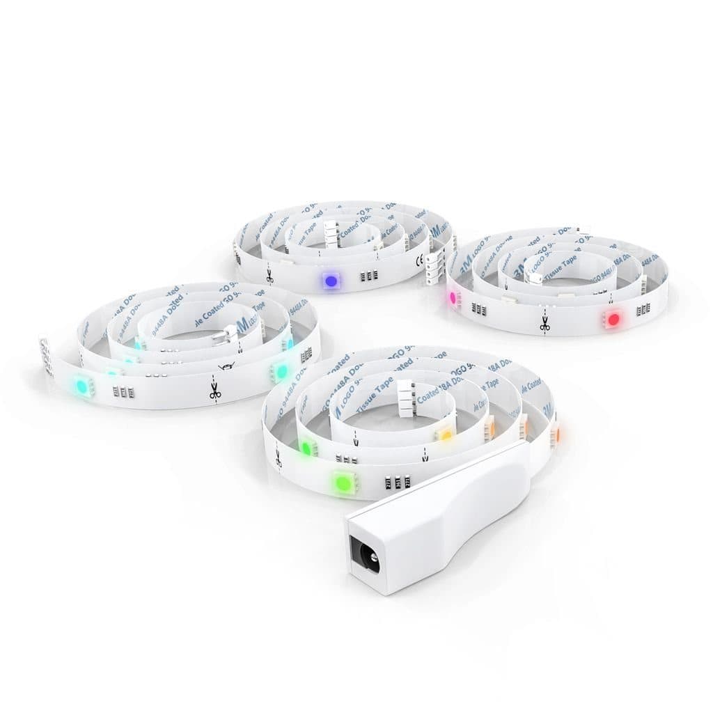 B.K.Licht LED TV Hintergrundbeleuchtung RGB Weiß Selbstklebend Fernbedienung - Bild 2