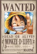 Close Up Poster One Piece Wanted Monkey D. Luffy Bild 2