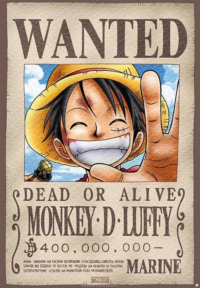 Close Up Poster One Piece Wanted Monkey D. Luffy - Bild 2