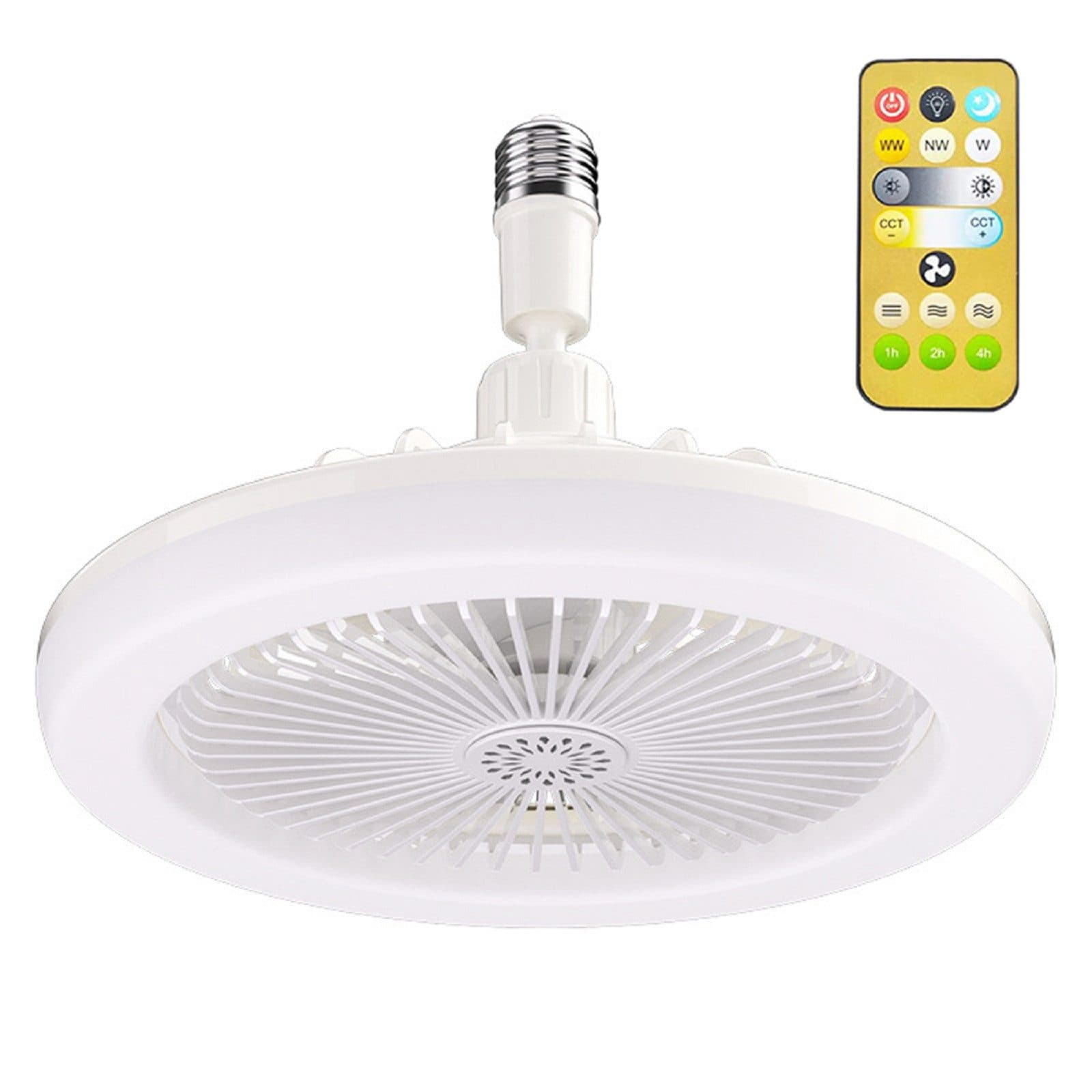 Laybasic Deckenventilator mit E27 Fassung, Fernbedienung & Dimmbar - Bild 2