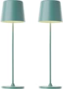BRILLIANT LED Tischleuchte Kaami 2er-Set Grün Akku Outdoor Bild 2