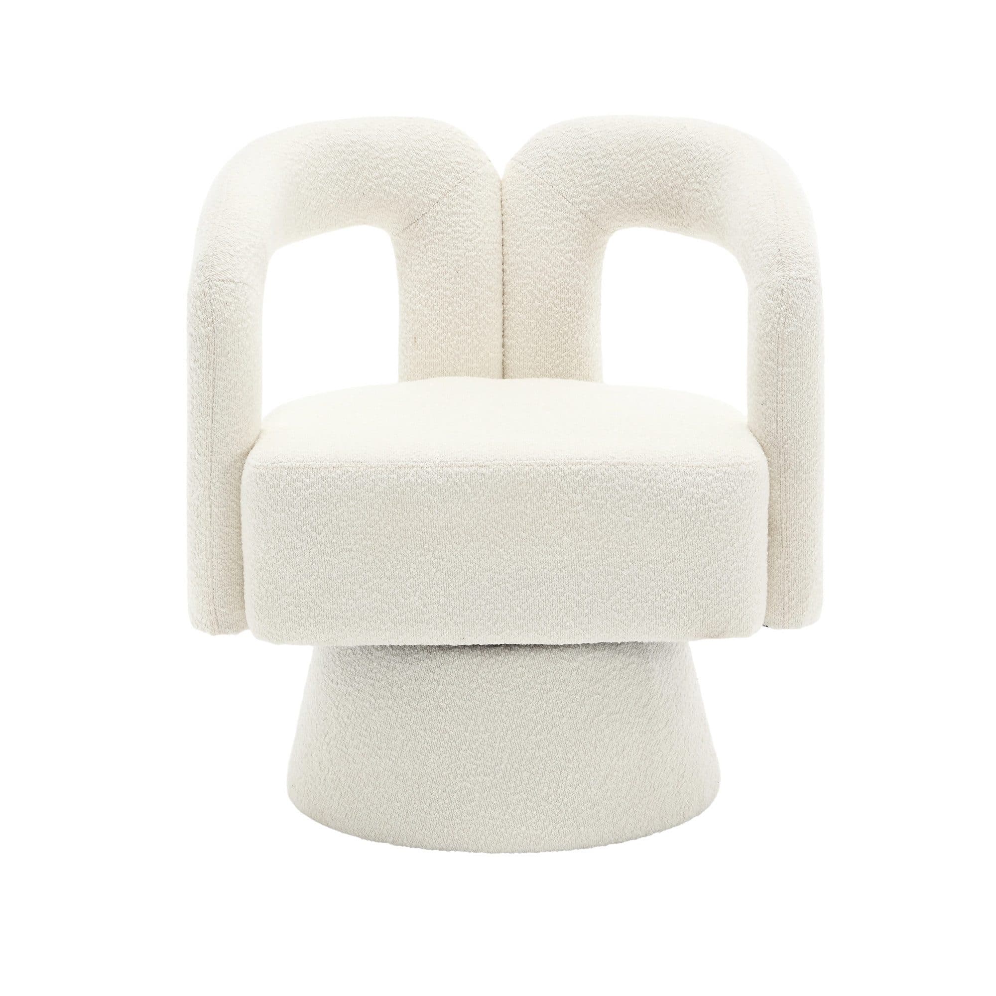 KLAM HOME Drehstuhl 360-Grad-Schwenk Cuddle-Fass Bürostuhl Beige - Bild 2