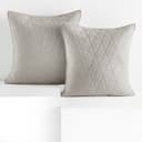 Restilo Kissenbezug 2er Set Beige Geometrisch Samtoptik Bild 2