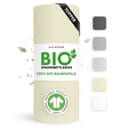Jacobson Spannbettlaken BIO Jersey 100% Baumwolle Beige Bild 2
