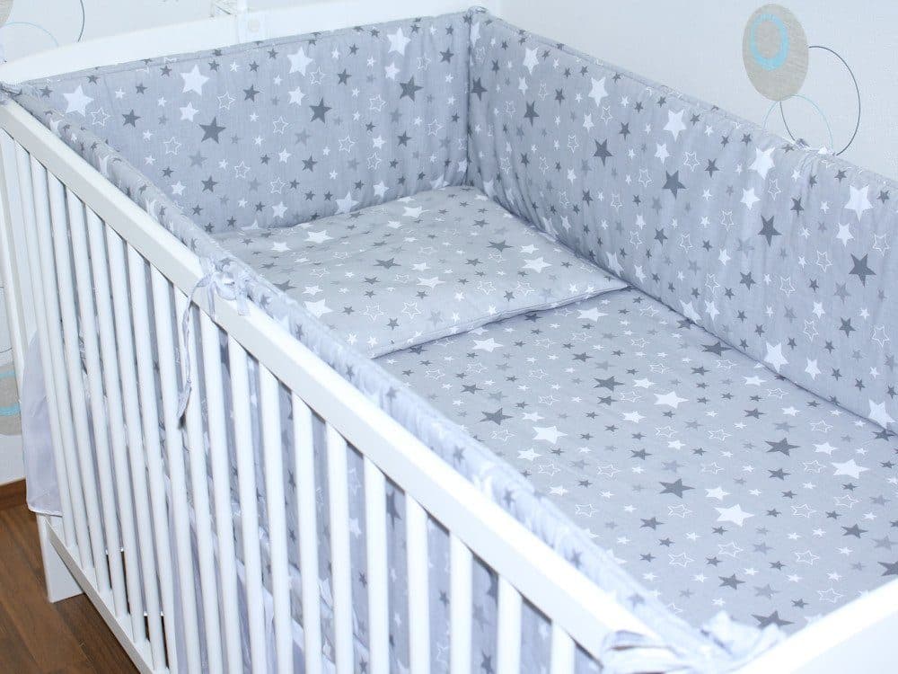 Primawela Bettnestchen 360 cm Babybettumrandung Grau