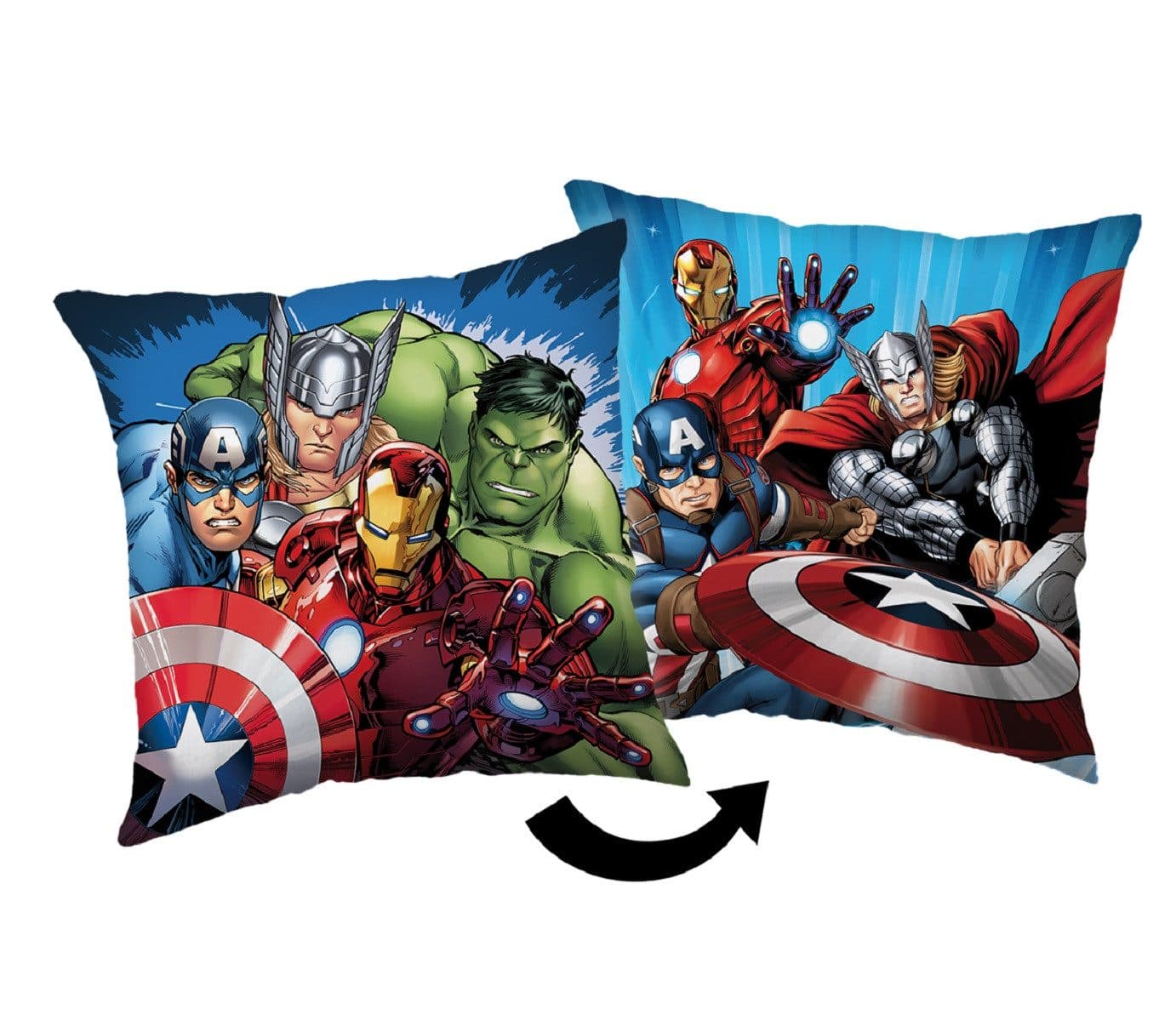 The AVENGERS Dekokissen Kopfkissen 40x40 cm Premium Digitaldruck