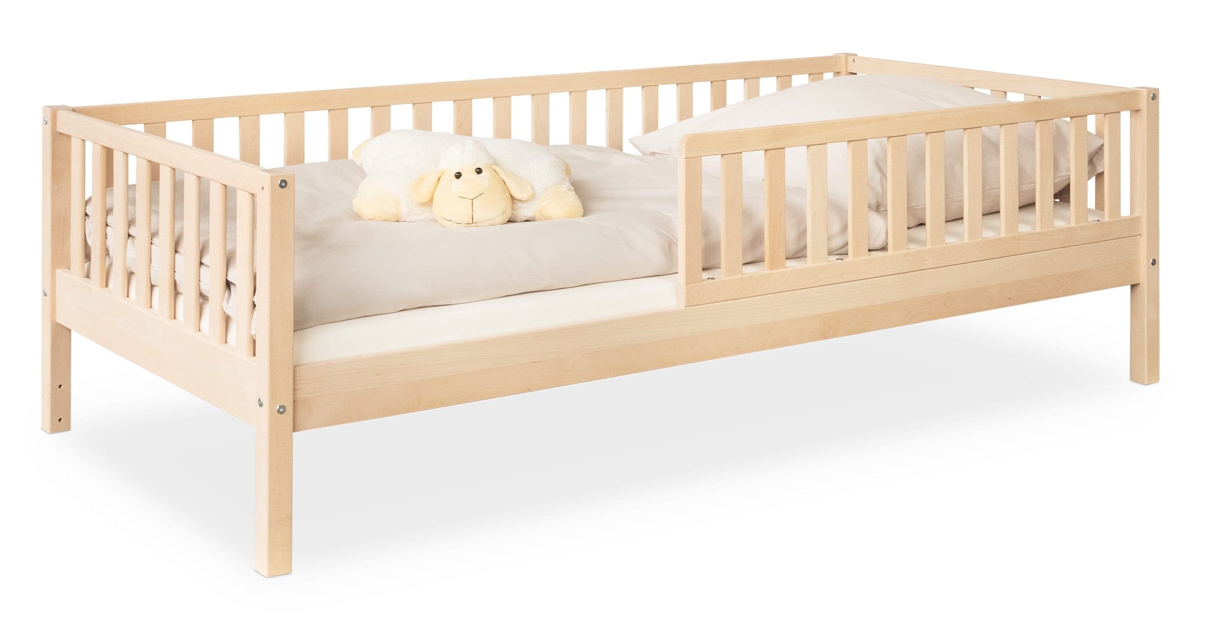Ehrenkind Kinderbett Livo Massivholz Buche mit Rausfallschutz - Bild 2
