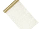 partydeco Tischläufer Gold Metallic Netzoptik Rolle Bild 2