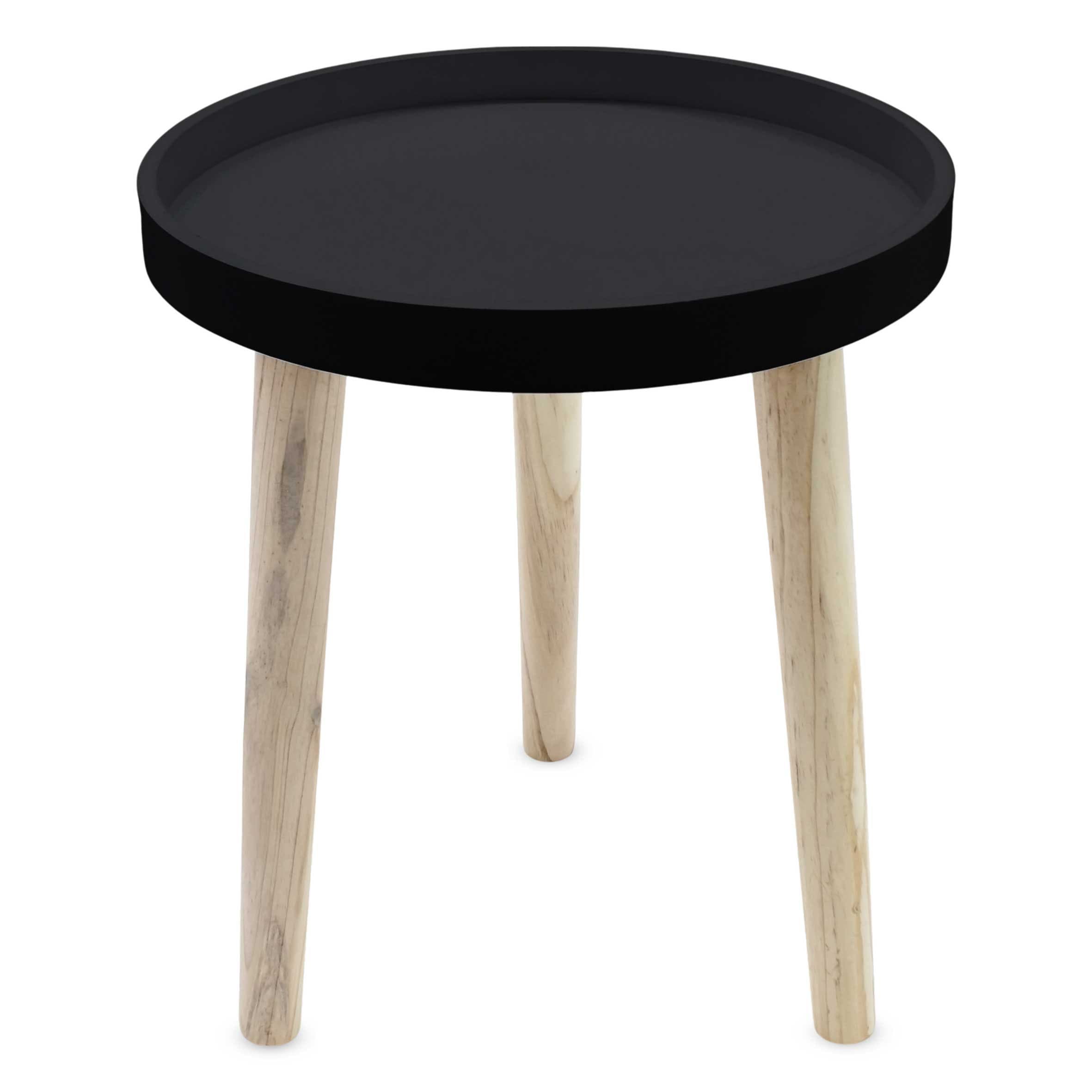 Spetebo Beistelltisch Schwarz Modern Kompakt - Bild 2