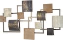 PAJOMA Wanddekoration Metall-Holz Mix Schwarz Geometrisch Bild 2