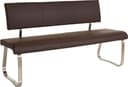 MCA Furniture Polsterbank Arco Braun Kunstleder Bild 2