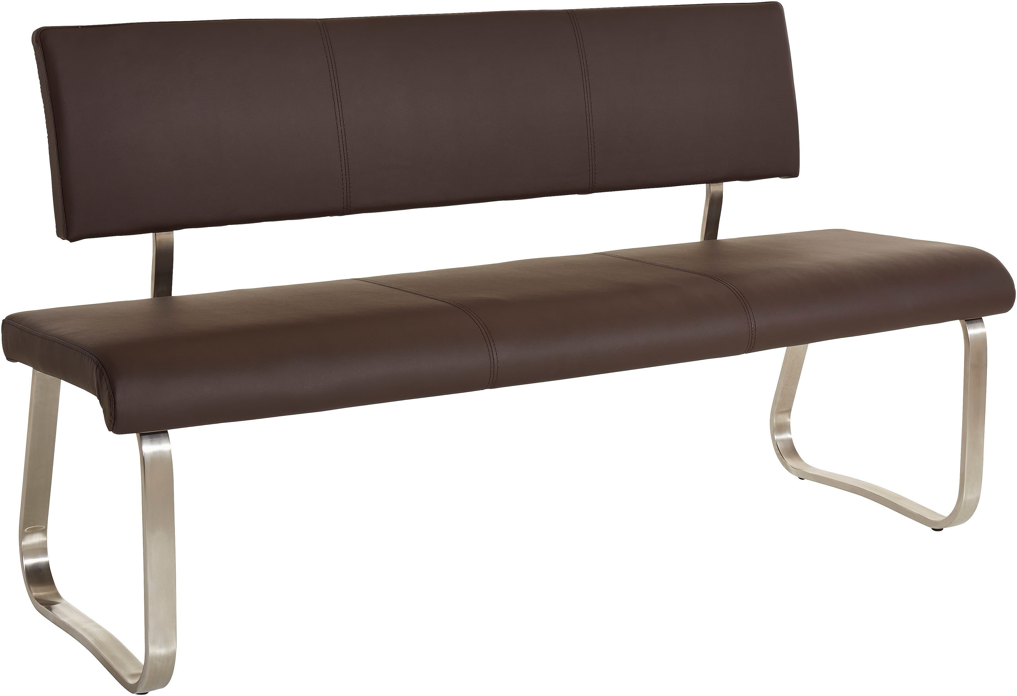 MCA Furniture Polsterbank Arco Braun Kunstleder - Bild 2