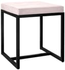 CLP Sitzhocker Barci Moderner Polsterhocker mit schwarzem Gestell Bild 2