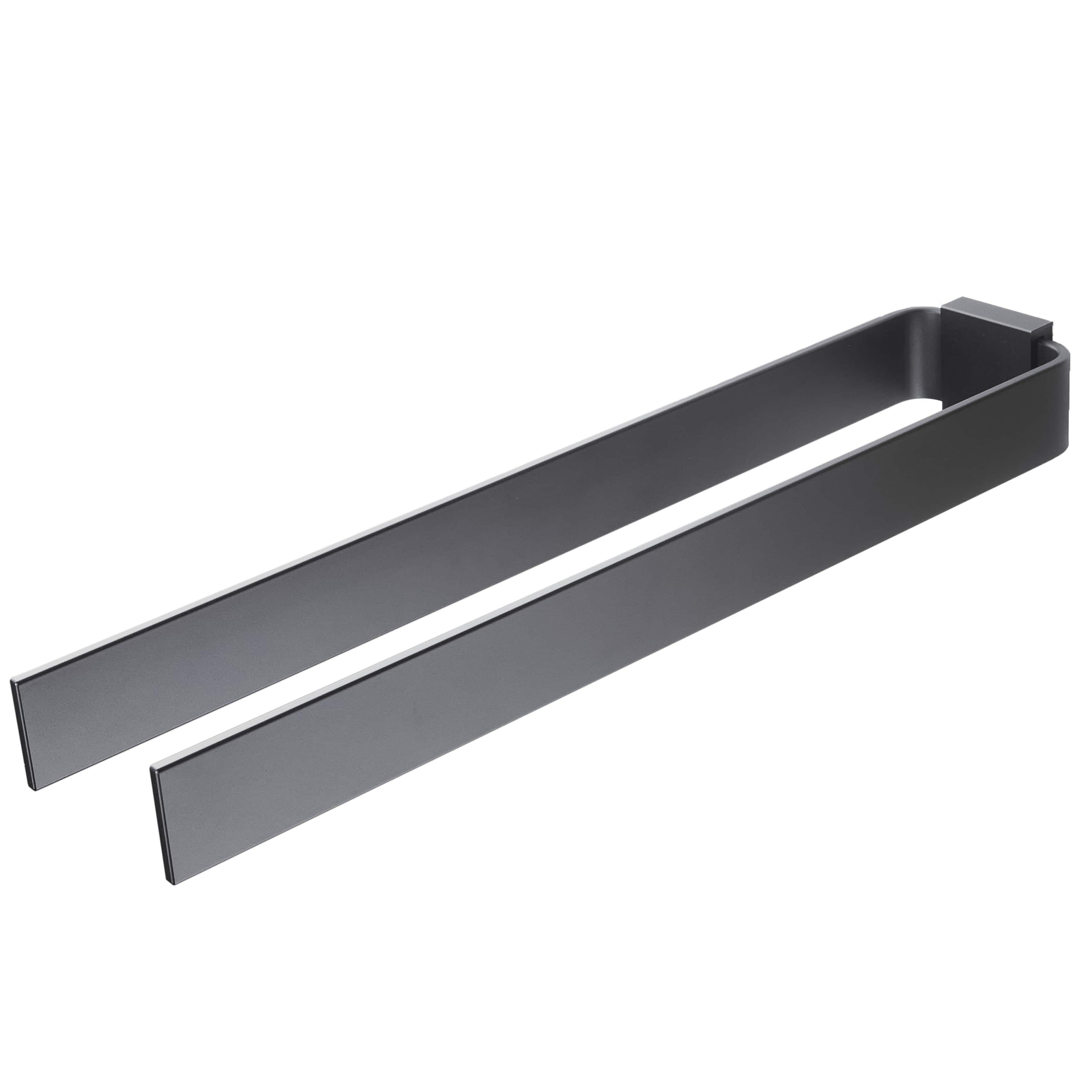 Designfabrik Hamburg Doppelhandtuchhalter Schwarz Modern - Bild 2