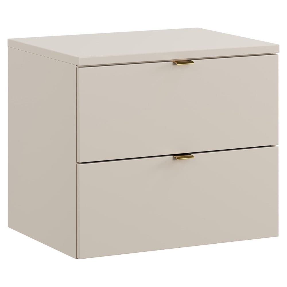 Lomadox Waschtischunterschrank DURANGO-56 Kaschmir 2 Schubladen Softclose - Bild 2