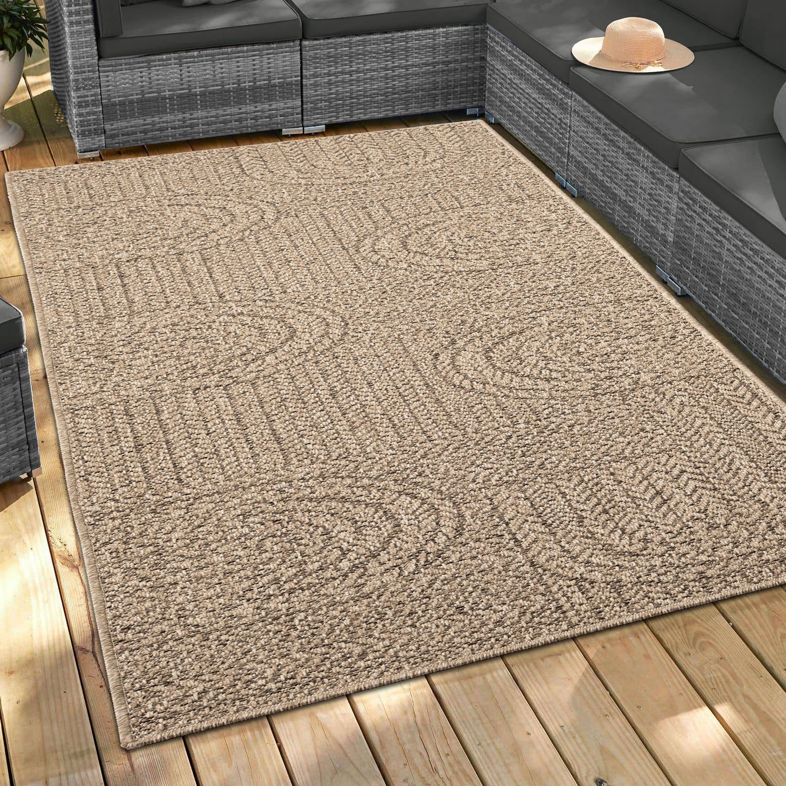 Carpetia Outdoorteppich Jute-Look Rechteckig 5 mm Robust - Bild 2