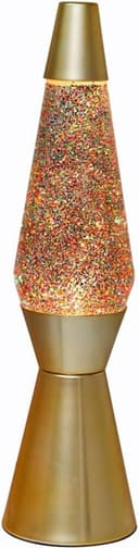 I-TOTAL Lavalampe Gold Glitzer Retro Design 30W Glühbirne Bild 2