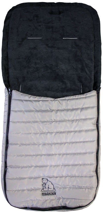 Heitmann Felle Steppfußsack Eisbärchen Grau Polyester - Bild 2
