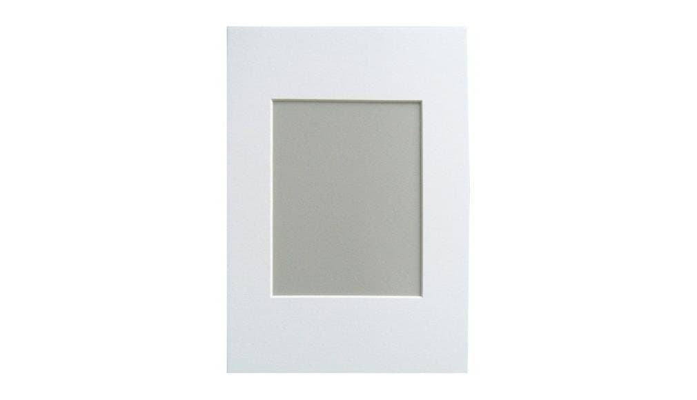 Walther Bilderrahmen PR 40x50/30x40 PA051S Passepartout Polarweiß