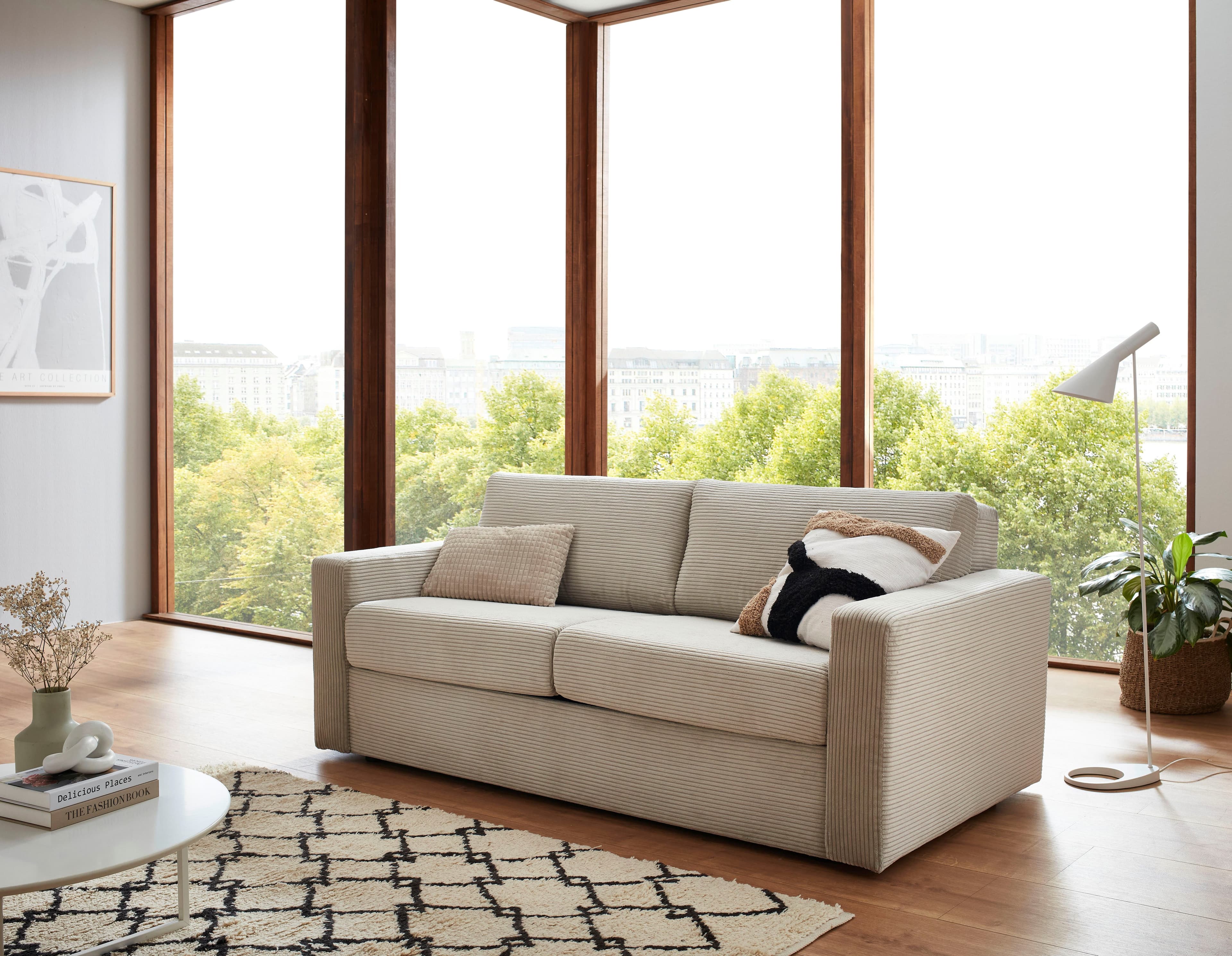ATLANTIC HOME COLLECTION Schlafsofa Rolando Beige 196 cm - Bild 2