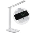 Maclean LED Schreibtischlampe MCE616 mit Qi-Ladegerät Weiß/Schwarz Bild 2