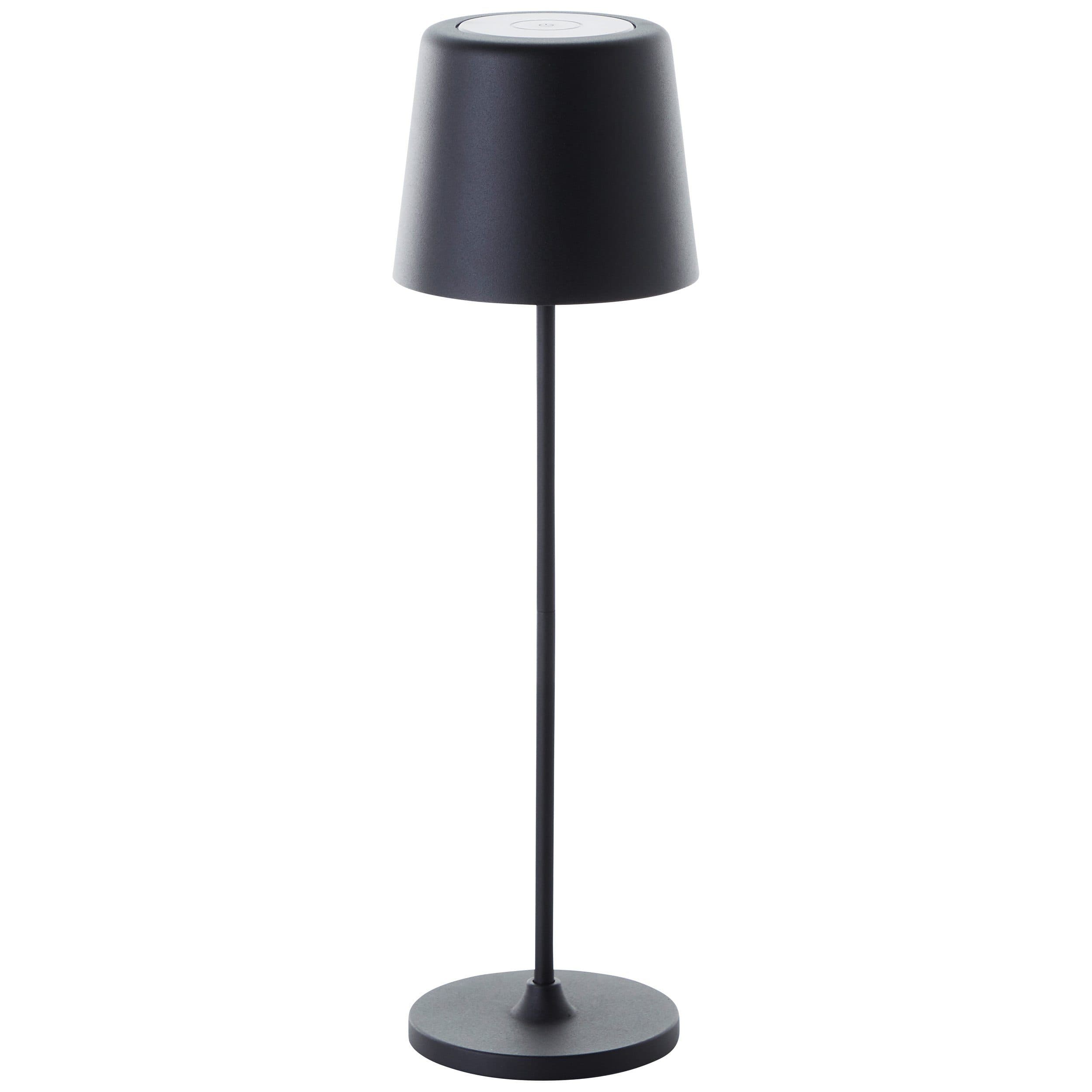 Brilliant Kaami LED Tischleuchte Schwarz Matt Metall Bambus USB Dimmbar - Bild 2