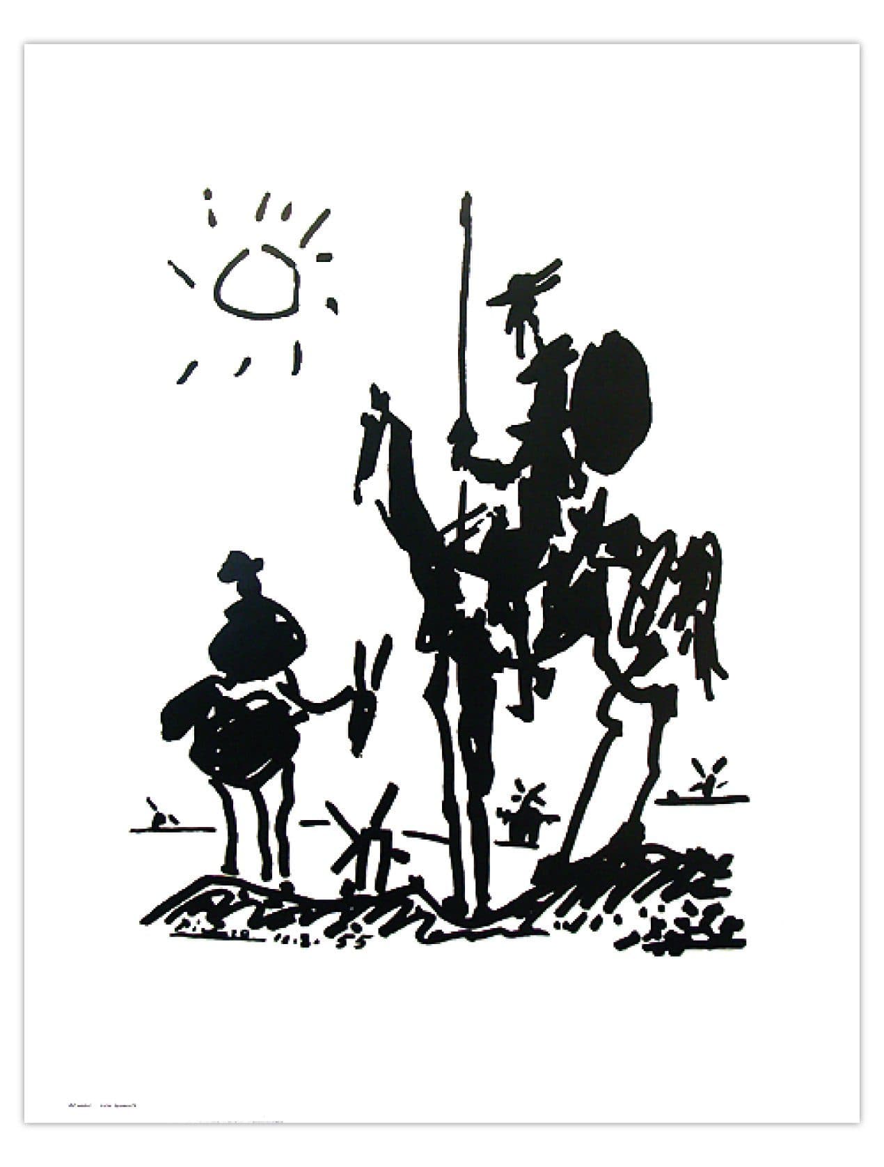 Close Up Poster Pablo Picasso Don Quixote Kunstdruck