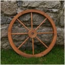 HTI-Living Gartenfigur Wagenrad Fichtenholz 60 cm Bild 2